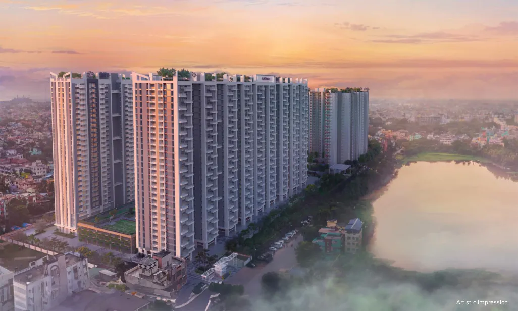 Siddha Serena Kolkata high-rise tower elevation